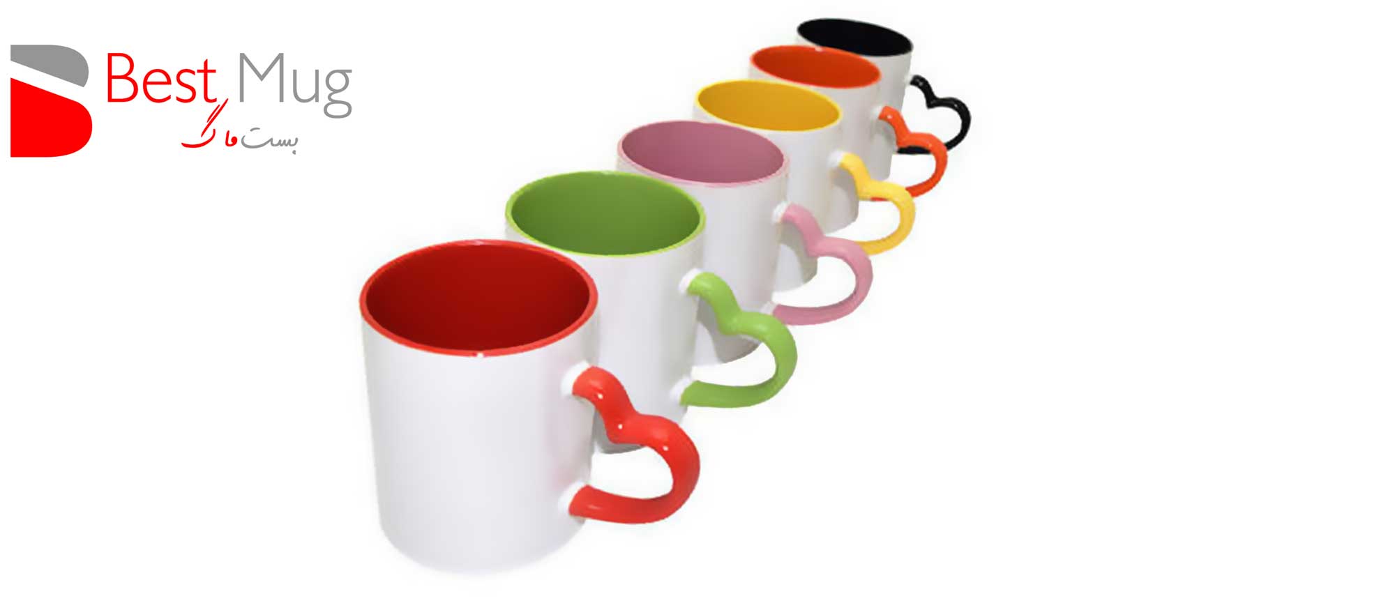 لیوان دسته قلبی خام سابلیمیشن بست ماگ