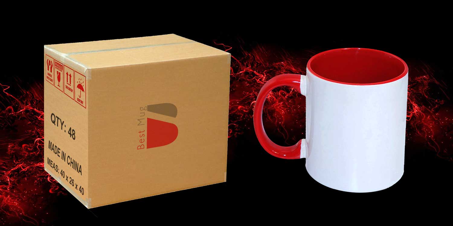 لیوان دسته و داخل رنگی خام سابلیمیشن لیوان دسته و داخل ذنگی خام سابلیمیشن