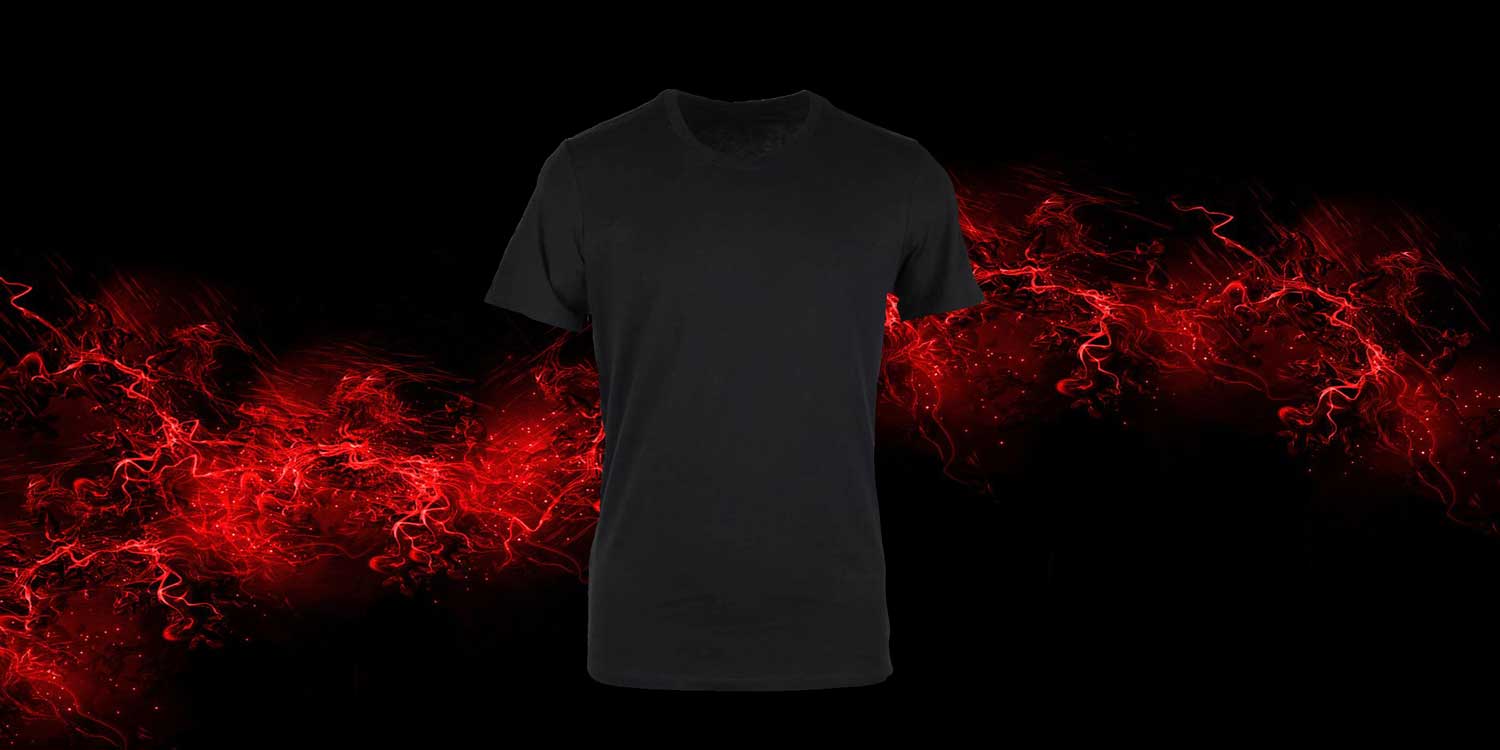 تیشرت مشکی خام سابلیمیشن تیشرت مشکی خام سابلیمیشن